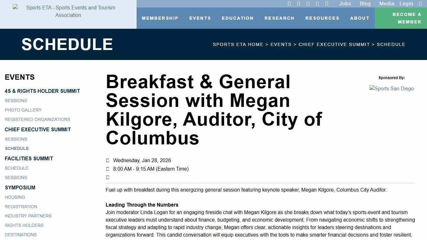 Breakfast & General Session with Megan Kilgore, Auditor, City of Columbus - 2026 Chief Executive Summit